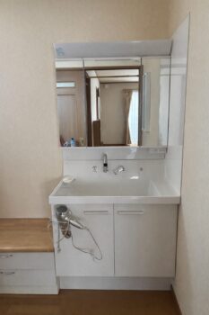 盛岡市 T様邸 洗面化粧台交換工事